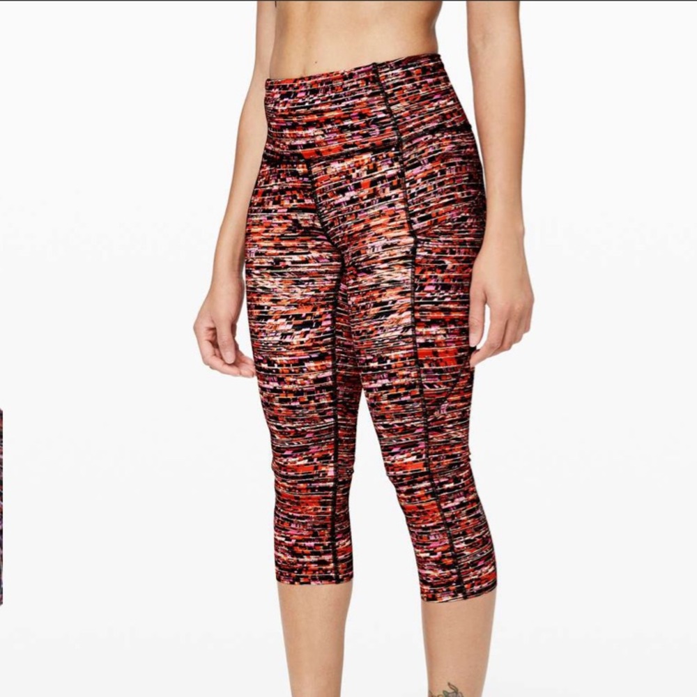 Lululemon Fast and Free High Rise Crop II 19" 6